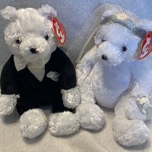 TY Bride and Groom Set Beanie Babies